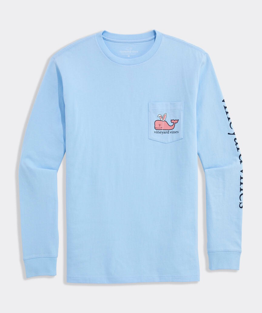 Vineyard Vines-Playera de manga larga Easter Whale