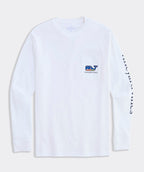 VINEYARD VINES-PLAYERA DE MANGA LARGA Baseball Crowd Whale