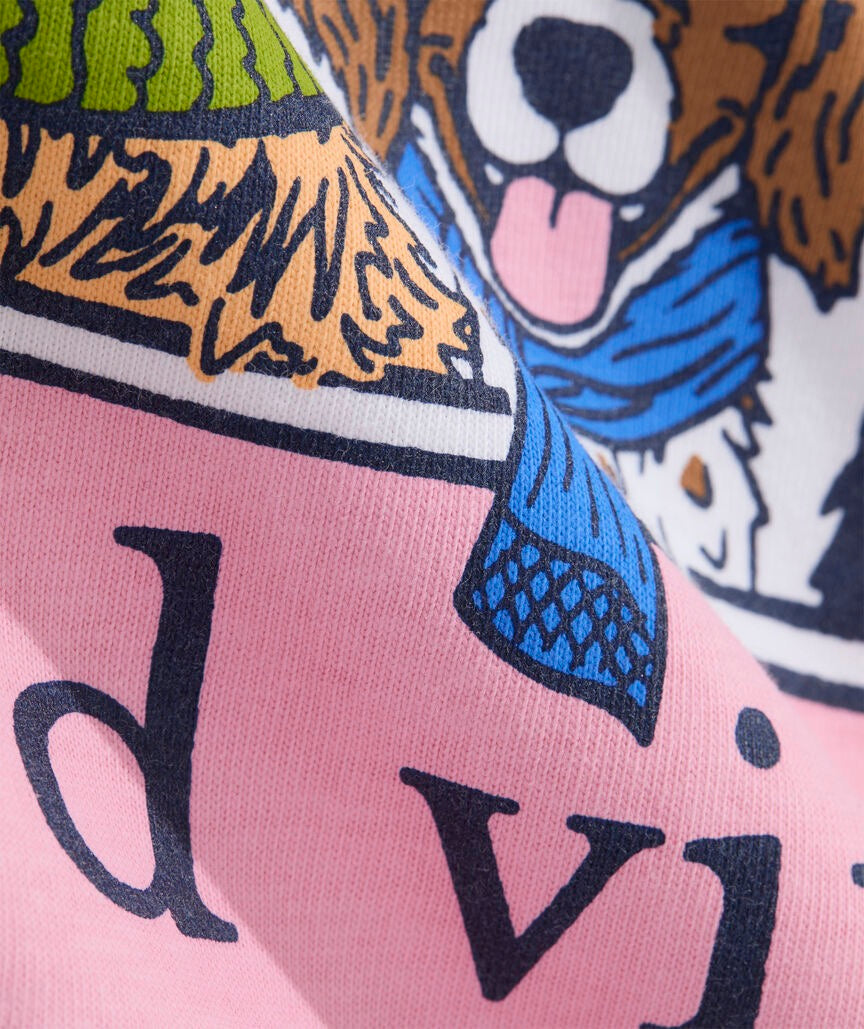 VINEYARD VINES-PLAYERA DE MANGA LARGA Winter Pups Logo Box