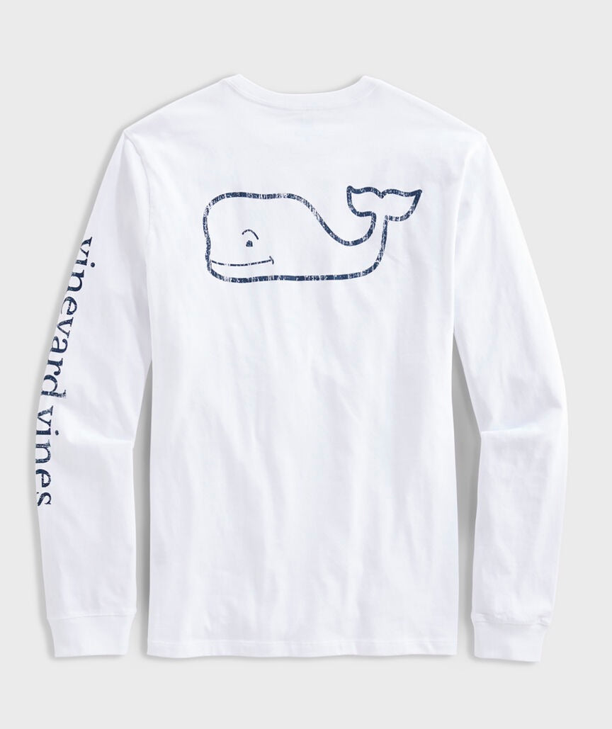 Vineyard Vines- Playera de manga larga Vintage whale