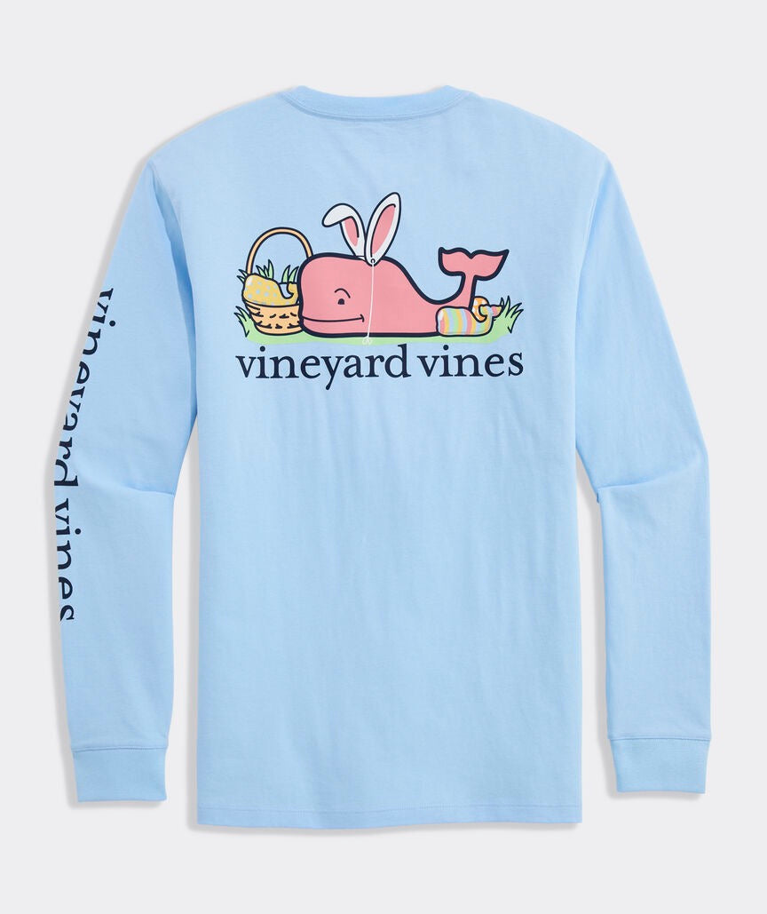 Vineyard Vines-Playera de manga larga Easter Whale