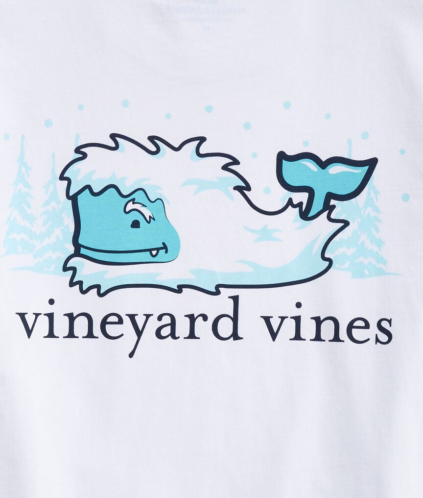 Vineyard Vines- Playera de manga Larga Yeti Whale Spotting